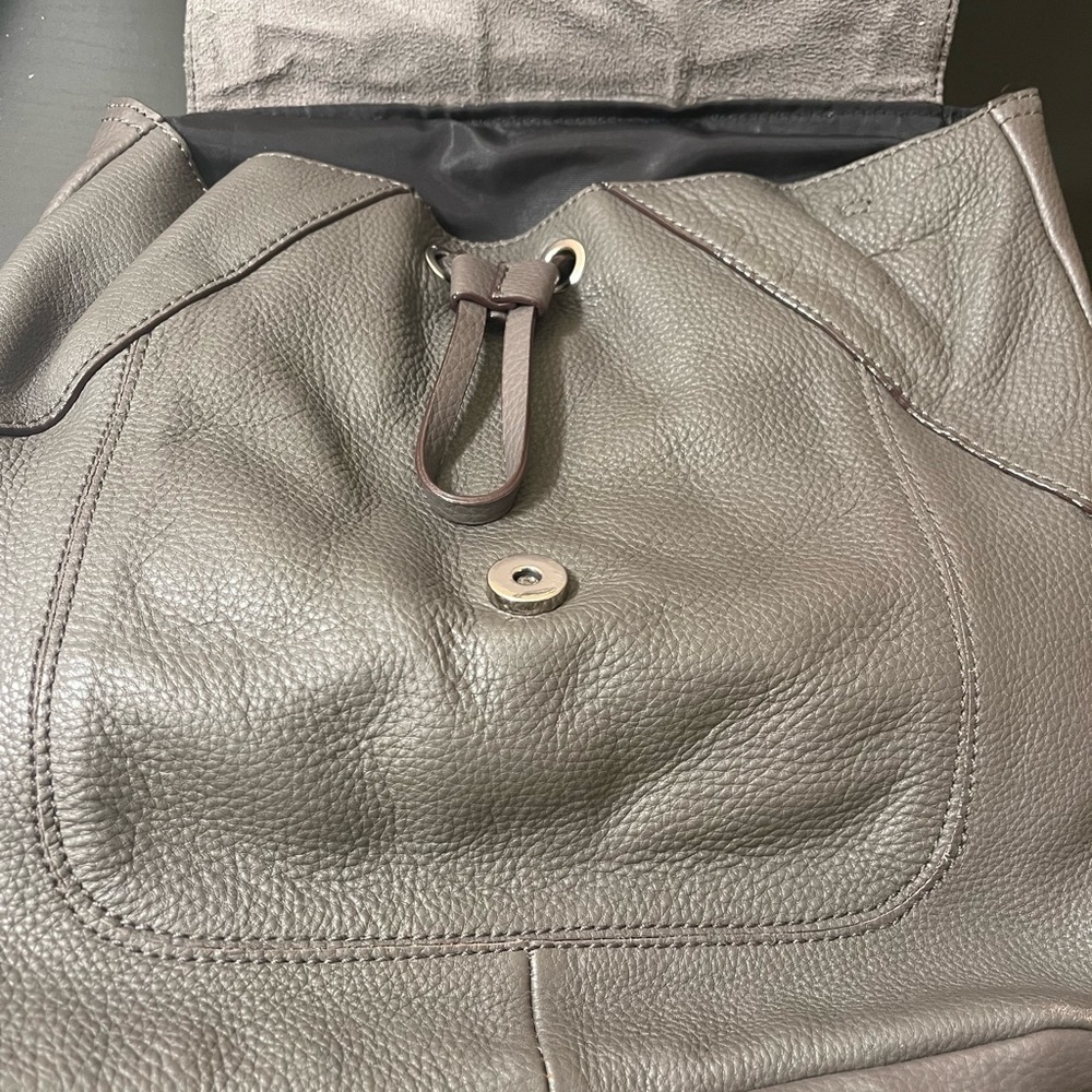 Sanctuary Grey Leather Backpack EUC - Picture 6 of 9